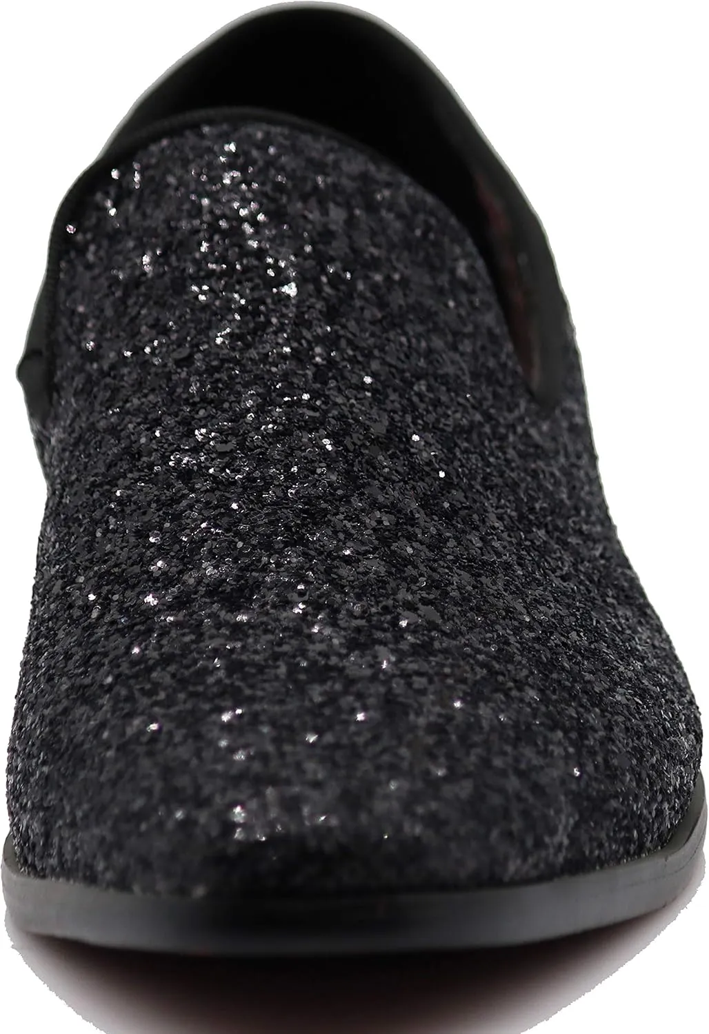 SPK04 Men's Vintage Glitter Dress Loafers Slip On Shoes Classic Tuxedo Dress Shoes