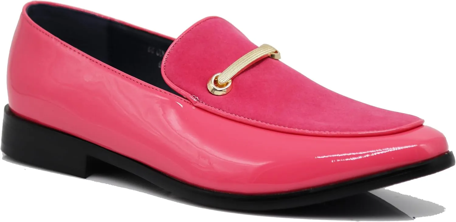 SPK05 Men's Vintage Satin Silky Floral Print Embroidery Loafers Slip On Shoes Classic Tuxedo Dress Shoes