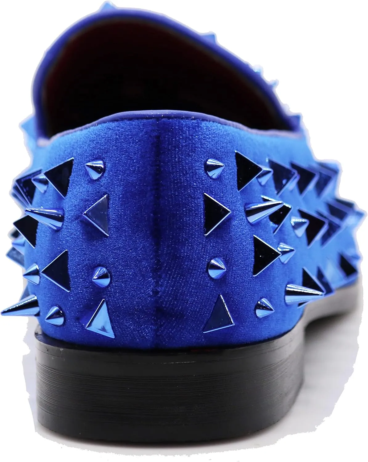 SPK16 Men's Vintage Spike Dress Loafers Slip On Fashion Shoes Classic Tuxedo Dress Shoes