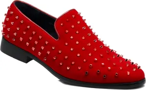 SPK26 Men's Vintage Velvet Rhinestone Designer Dress Loafers Slip On Shoes Classic Tuxedo Dress Shoes