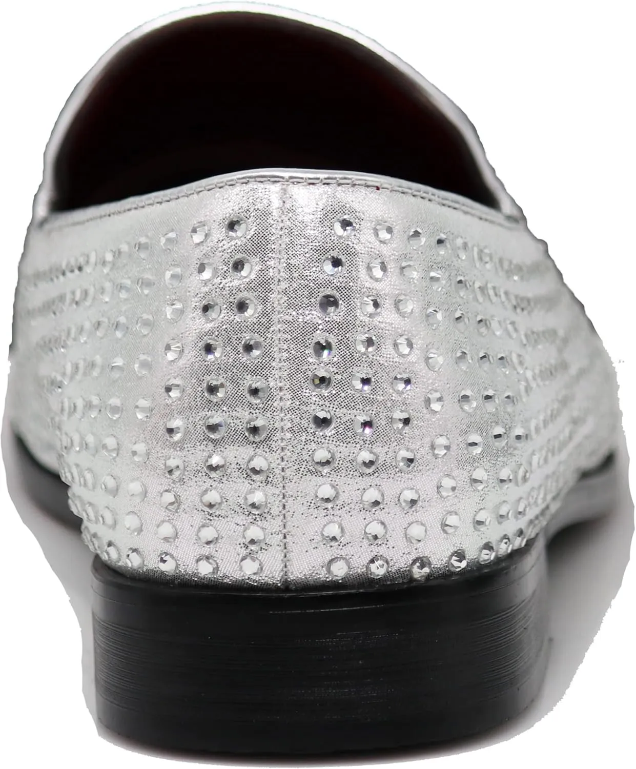 SPK26 Men's Vintage Velvet Rhinestone Designer Dress Loafers Slip On Shoes Classic Tuxedo Dress Shoes