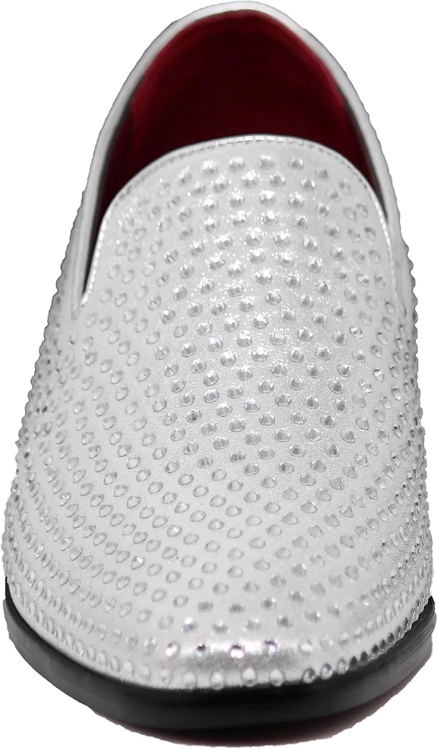 SPK26 Men's Vintage Velvet Rhinestone Designer Dress Loafers Slip On Shoes Classic Tuxedo Dress Shoes