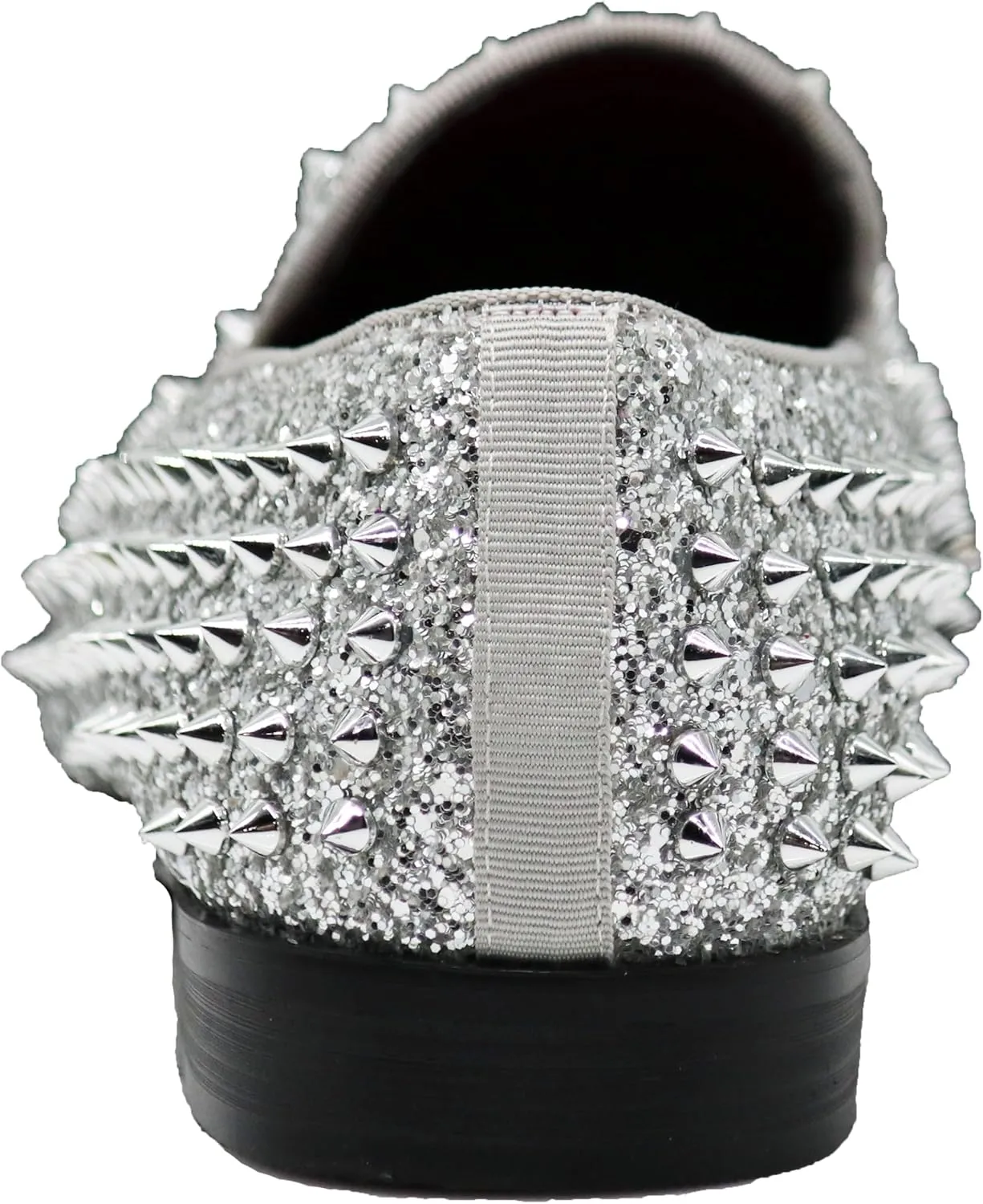 SPK70 Men's Vintage Spike Dress Loafers Slip On Fashion Shoes Classic Tuxedo Dress Shoes