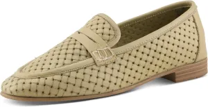 Spring Step Women's Khaza Slip-On Leather Loafers - Perforated Design, Comfortable Fit, Made in Turkey