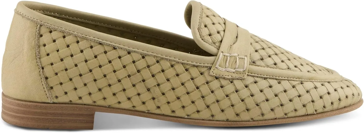 Spring Step Women's Khaza Slip-On Leather Loafers - Perforated Design, Comfortable Fit, Made in Turkey