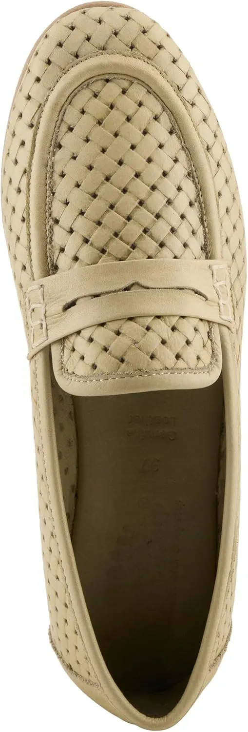 Spring Step Women's Khaza Slip-On Leather Loafers - Perforated Design, Comfortable Fit, Made in Turkey