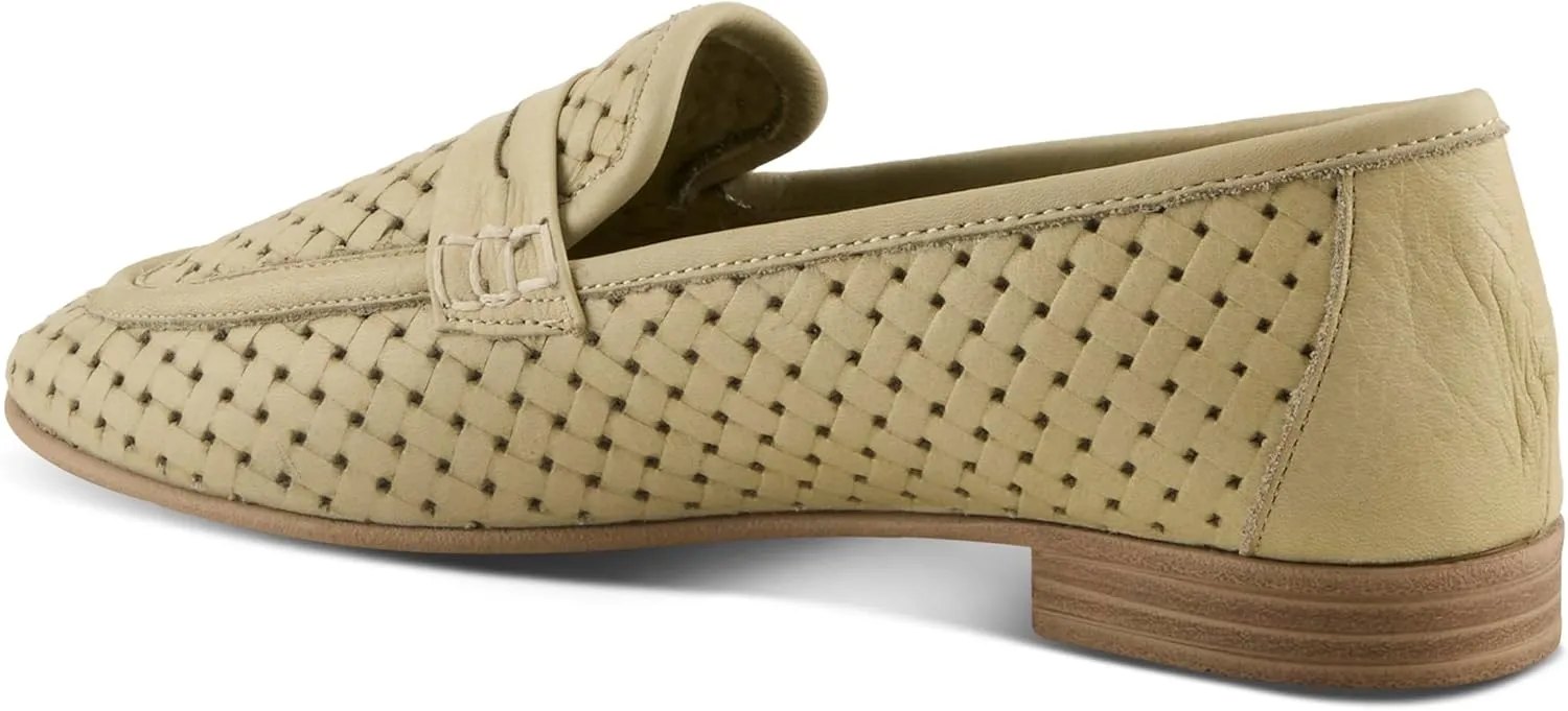 Spring Step Women's Khaza Slip-On Leather Loafers - Perforated Design, Comfortable Fit, Made in Turkey