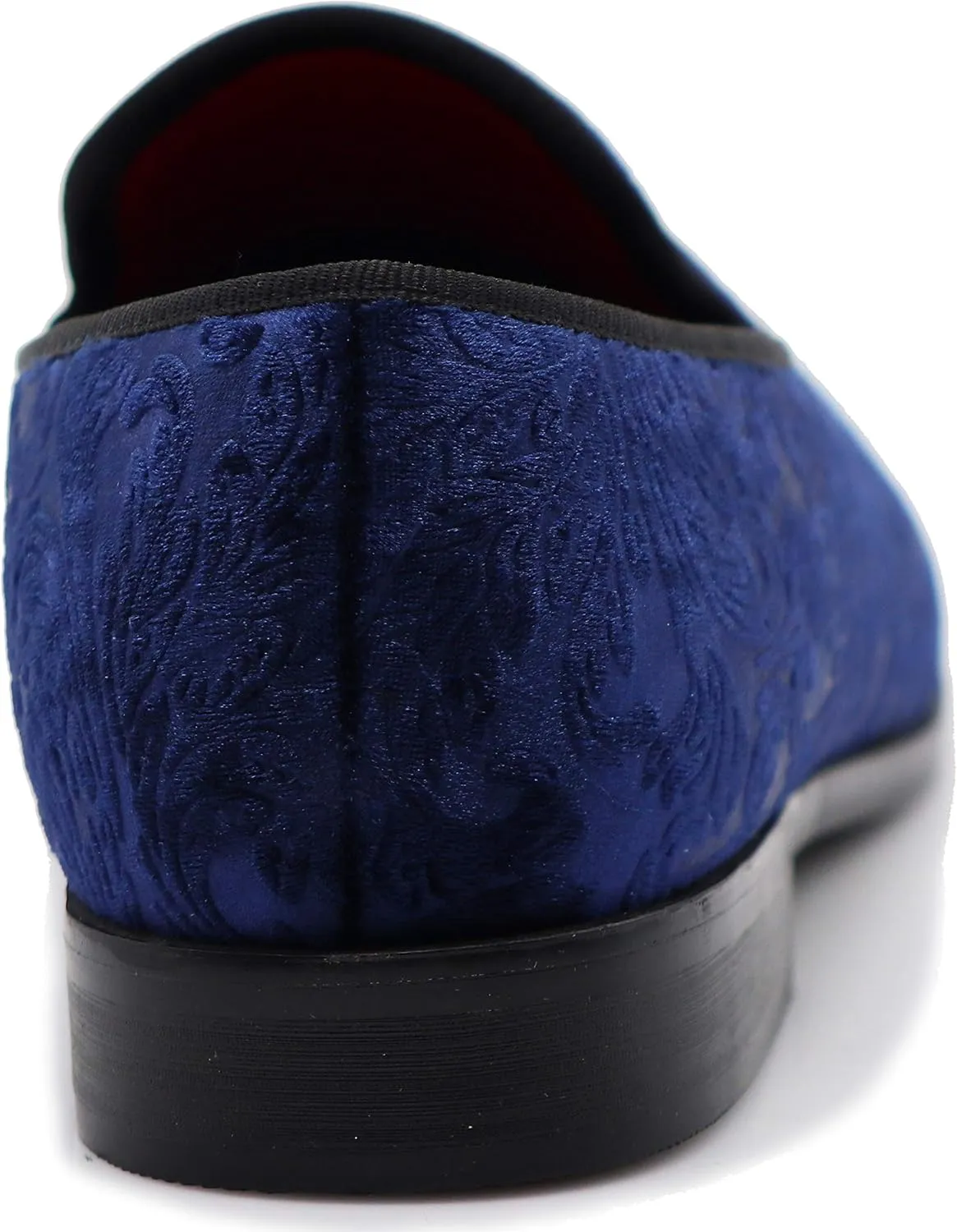 SPT03 Men's Vintage Plain Velvet Dress Loafers Slip On Shoes Classic Tuxedo Dress Shoes