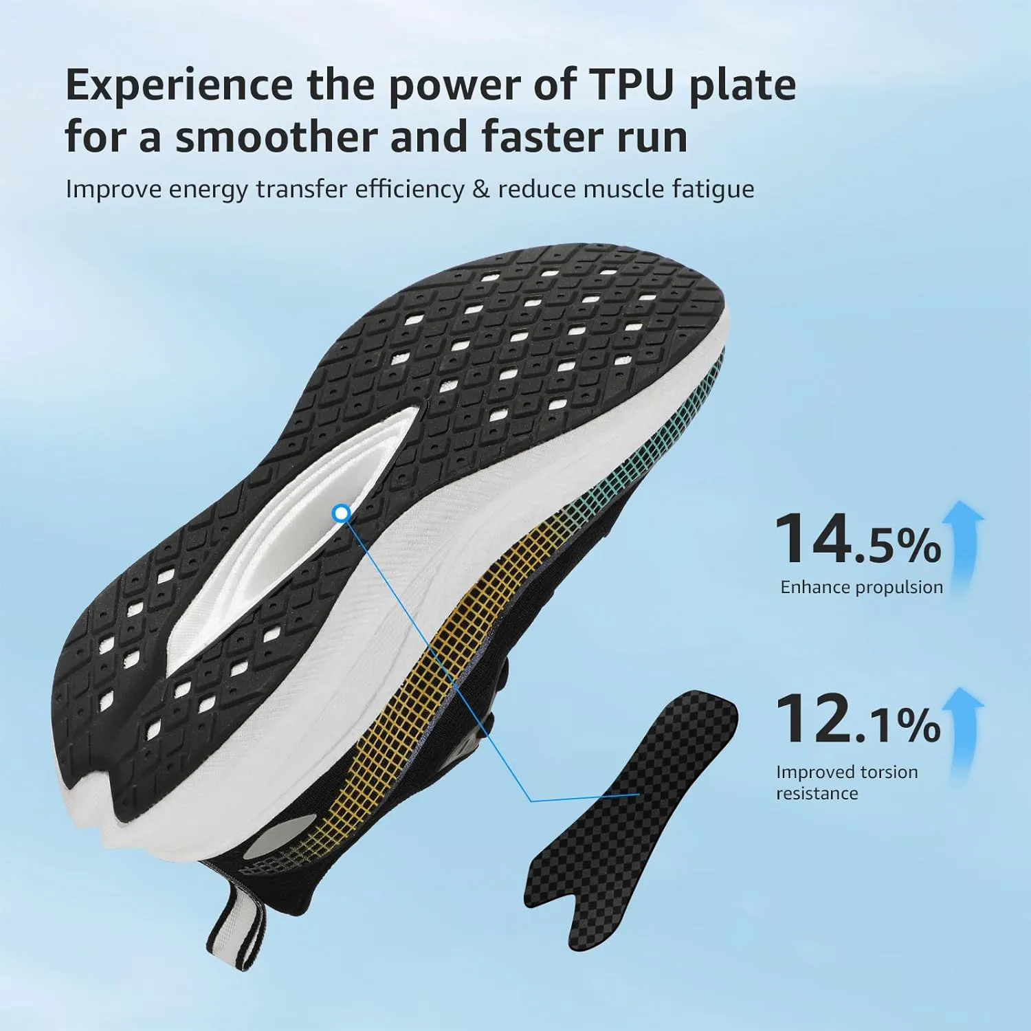 STQ Women Carbon Plate Road Running Shoes Ultra Light Cushion Sole