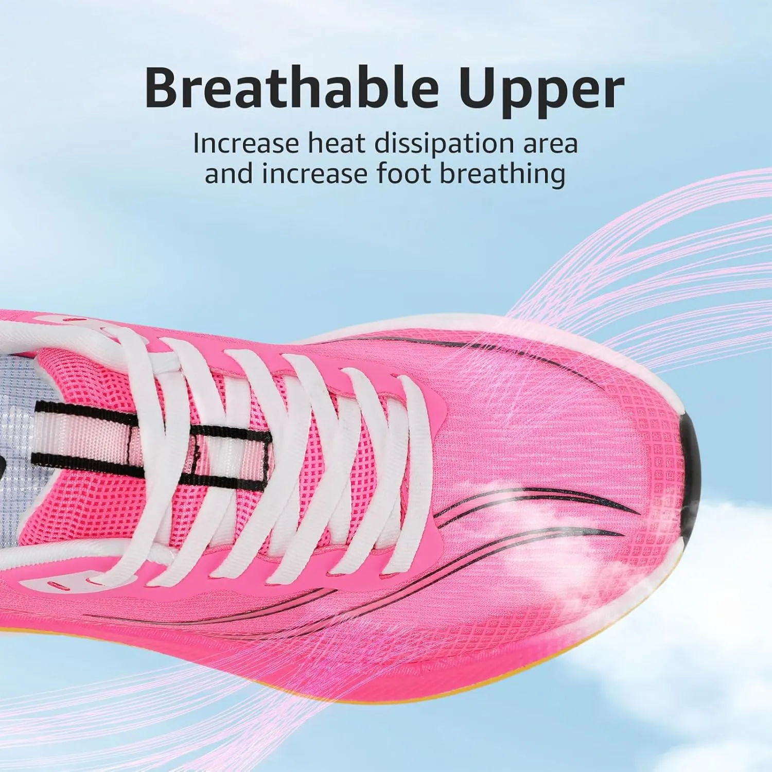 STQ Women Carbon Plate Road Running Shoes Ultra Light Cushion Sole