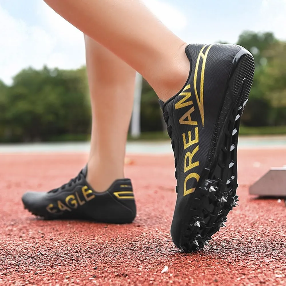 Succttssful Mens Breathable Track and Field Shoes for Jumping - Womens Lightweight Professional Track Race Shoes for Running