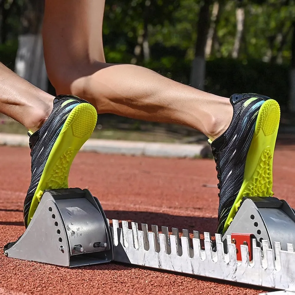 Succttssful Mens Breathable Track and Field Shoes for Jumping - Womens Lightweight Professional Track Race Shoes for Running