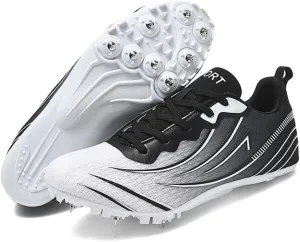 Succttssful Mens Breathable Track and Field Shoes for Jumping - Womens Lightweight Professional Track Race Shoes for Running