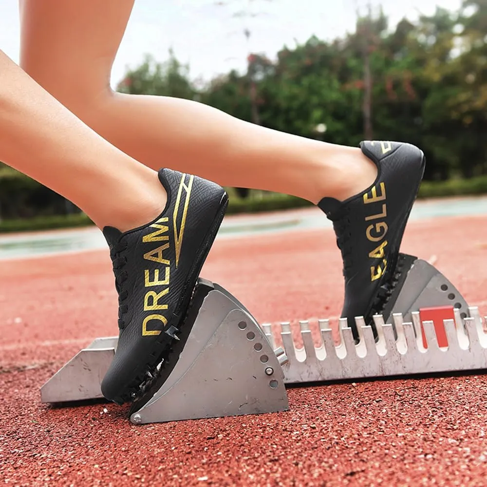 Succttssful Mens Breathable Track and Field Shoes for Jumping - Womens Lightweight Professional Track Race Shoes for Running