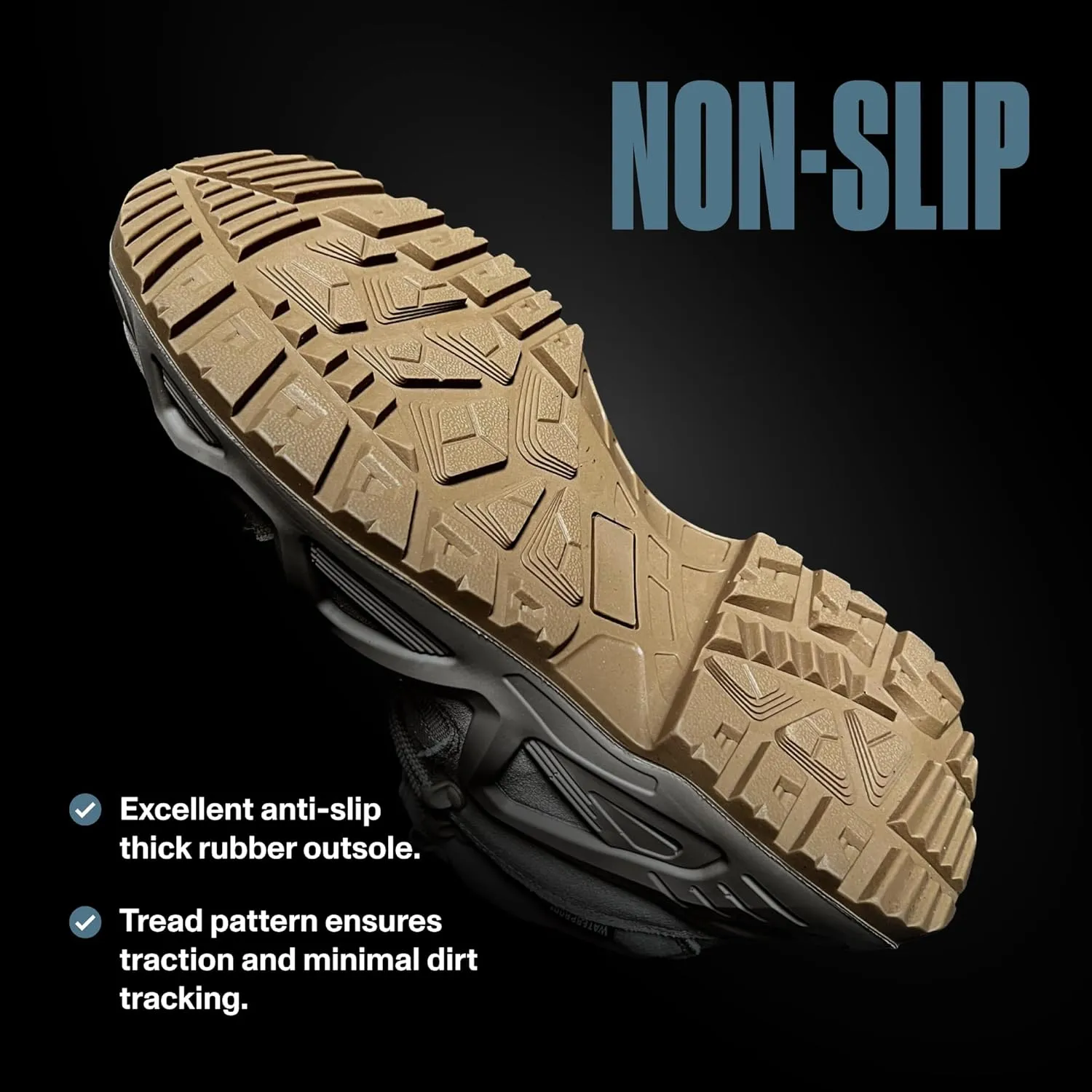Tactical Men's Hiking Boots - Waterproof, Durable & Lightweight, 6 Inch, Military & Combat Boots