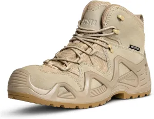 Tactical Men's Hiking Boots - Waterproof, Durable & Lightweight, 6 Inch, Military & Combat Boots
