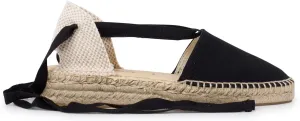 Tamarita Authentic Spanish Espadrille Wedge Sandals for Women - Sustainable, Eco Friendly, Vegan Shoes. Classic Style, Organic Cotton Canvas Upper, Comfy Insole, Jute Midsole, Rubber Sole. Made in Spain