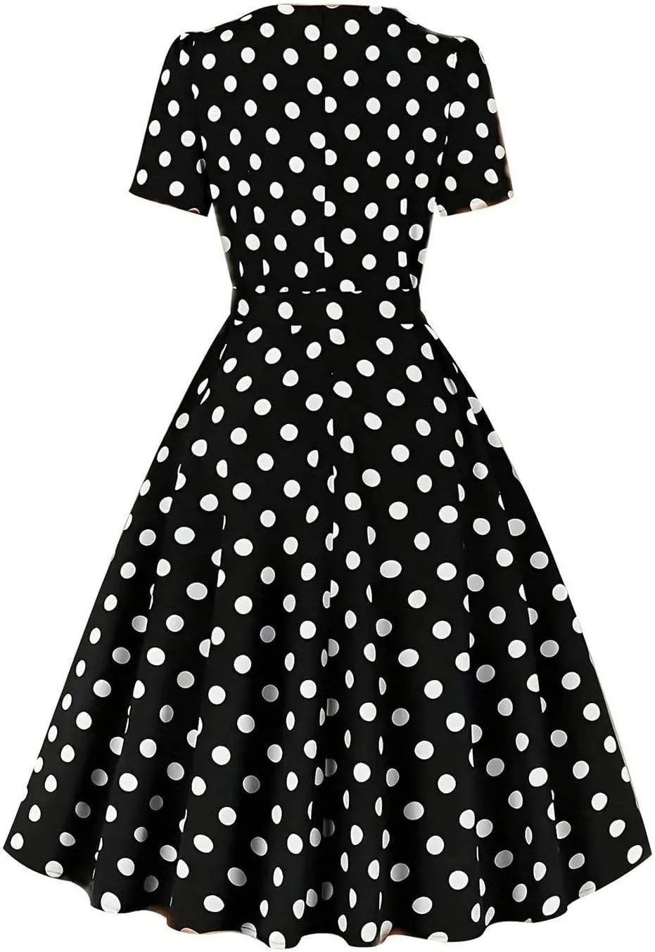 Tea Party Dress for Women 1950S 1960S Vintage Short Prom Summer Polka Dot Cocktail Swing Retro 50'S Style Dresses