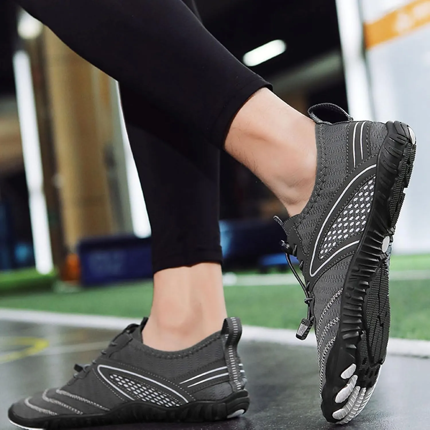Thatrich Grounded Footwear for Women Men Wide Toe Box Sneakers Waterproof Hiking Running Shoe Non Slip Barefoot Shoes Quick Dry Athletic Running Sports Walking Spring Summer Beach Wear Unisex Sneaker