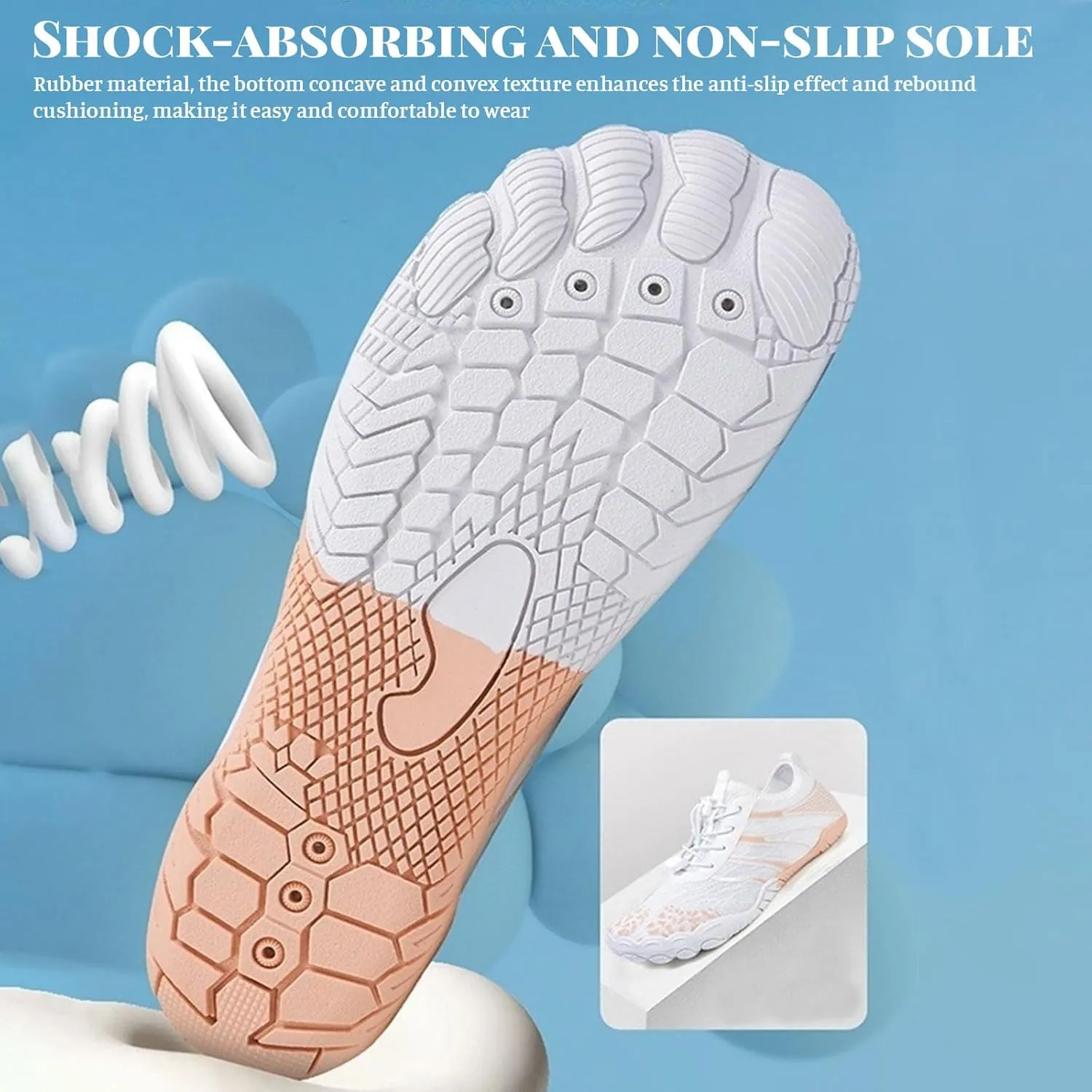 Thatrich Grounded Footwear for Women Men Wide Toe Box Sneakers Waterproof Hiking Running Shoe Non Slip Barefoot Shoes Quick Dry Athletic Running Sports Walking Spring Summer Beach Wear Unisex Sneaker