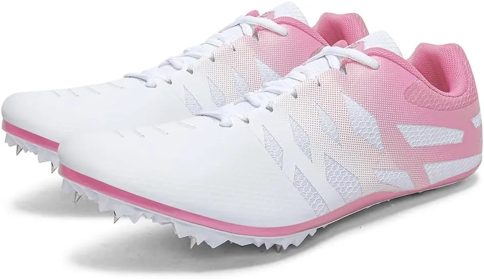 THESTRON Men Women Kids Track and Field Shoes Professional 8 Spikes Running Racing Sneakers Breathable Lightweight Sprinting Shoes