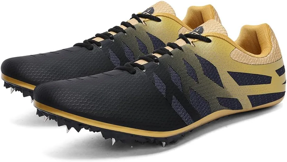 THESTRON Men Women Kids Track and Field Shoes Professional 8 Spikes Running Racing Sneakers Breathable Lightweight Sprinting Shoes