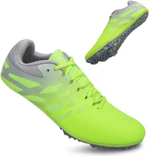 THESTRON Men Women Kids Track and Field Shoes Professional 8 Spikes Running Racing Sneakers Breathable Lightweight Sprinting Shoes