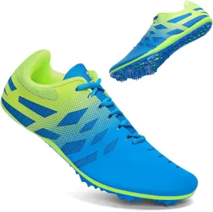 THESTRON Men Women Kids Track and Field Shoes Professional 8 Spikes Running Racing Sneakers Breathable Lightweight Sprinting Shoes