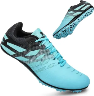 THESTRON Men Women Kids Track and Field Shoes Professional 8 Spikes Running Racing Sneakers Breathable Lightweight Sprinting Shoes