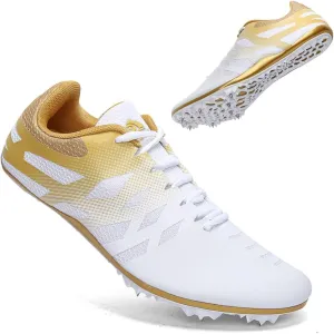 THESTRON Men Women Kids Track and Field Shoes Professional 8 Spikes Running Racing Sneakers Breathable Lightweight Sprinting Shoes