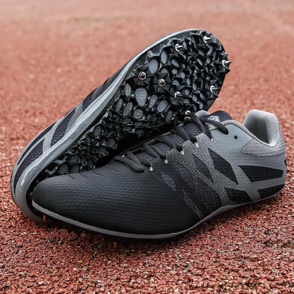 THESTRON Men Women Kids Track and Field Shoes Professional 8 Spikes Running Racing Sneakers Breathable Lightweight Sprinting Shoes