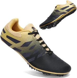 THESTRON Men Women Kids Track and Field Shoes Professional 8 Spikes Running Racing Sneakers Breathable Lightweight Sprinting Shoes