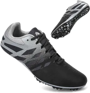 THESTRON Men Women Kids Track and Field Shoes Professional 8 Spikes Running Racing Sneakers Breathable Lightweight Sprinting Shoes