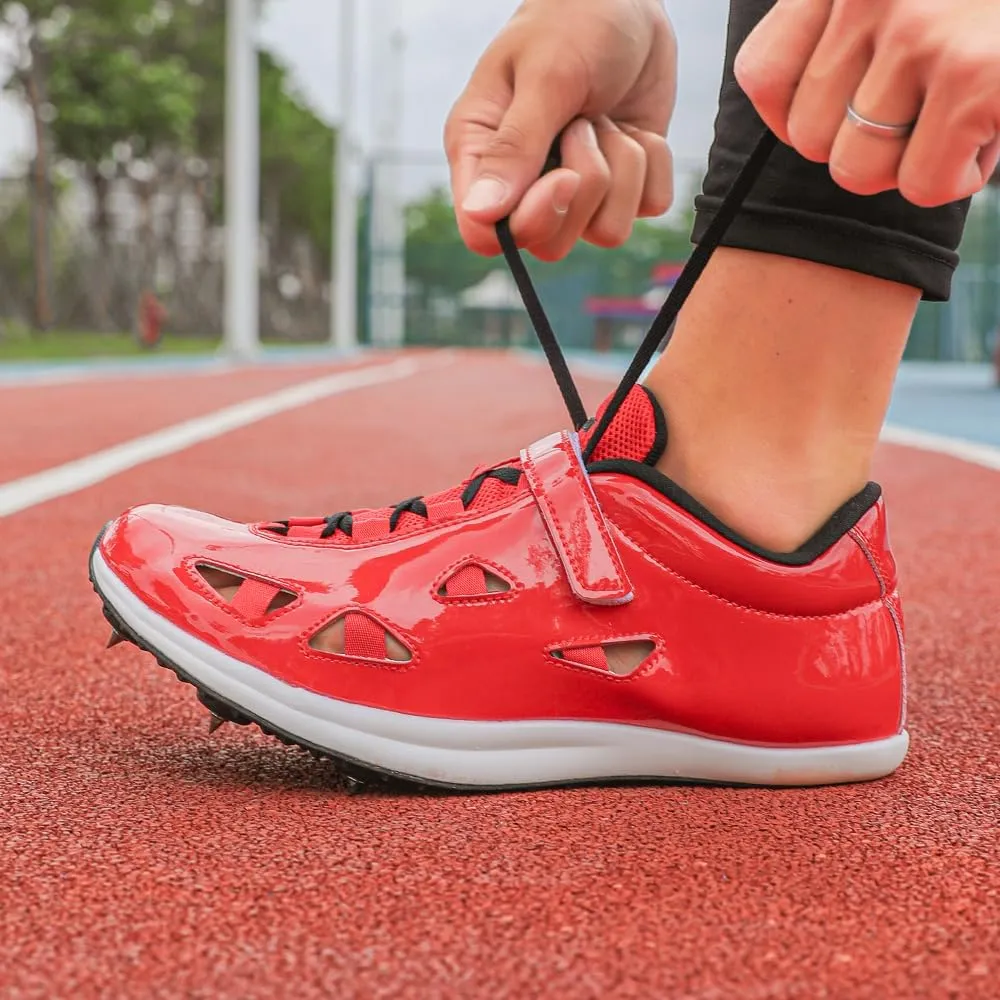 THESTRON New Track Spikes Shoes Men Women Kids Track and Fields Sneakers Athletics Spikes Sprint Shoes Professional Track Running Racing Shoes Youth Jumping Sneakers with Spikes