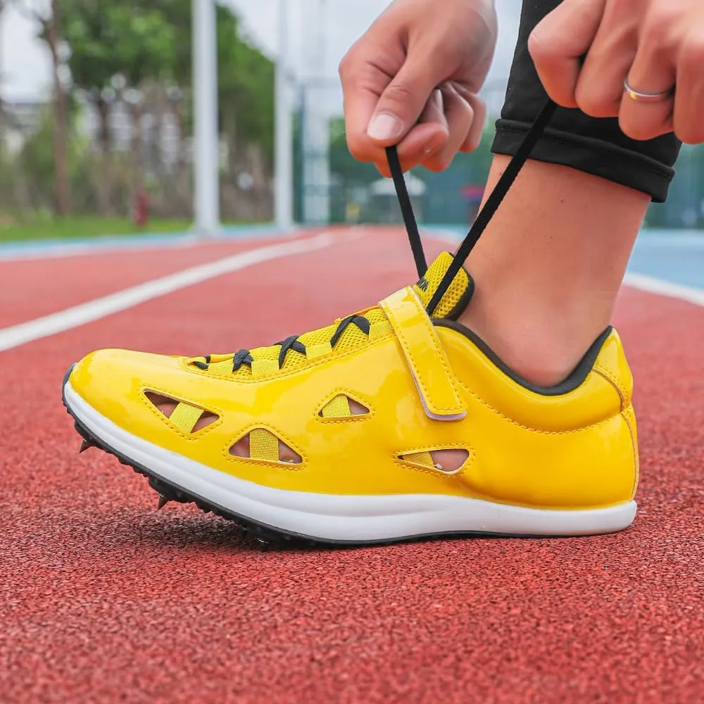 THESTRON New Track Spikes Shoes Men Women Kids Track and Fields Sneakers Athletics Spikes Sprint Shoes Professional Track Running Racing Shoes Youth Jumping Sneakers with Spikes