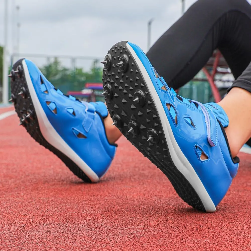 THESTRON New Track Spikes Shoes Men Women Kids Track and Fields Sneakers Athletics Spikes Sprint Shoes Professional Track Running Racing Shoes Youth Jumping Sneakers with Spikes