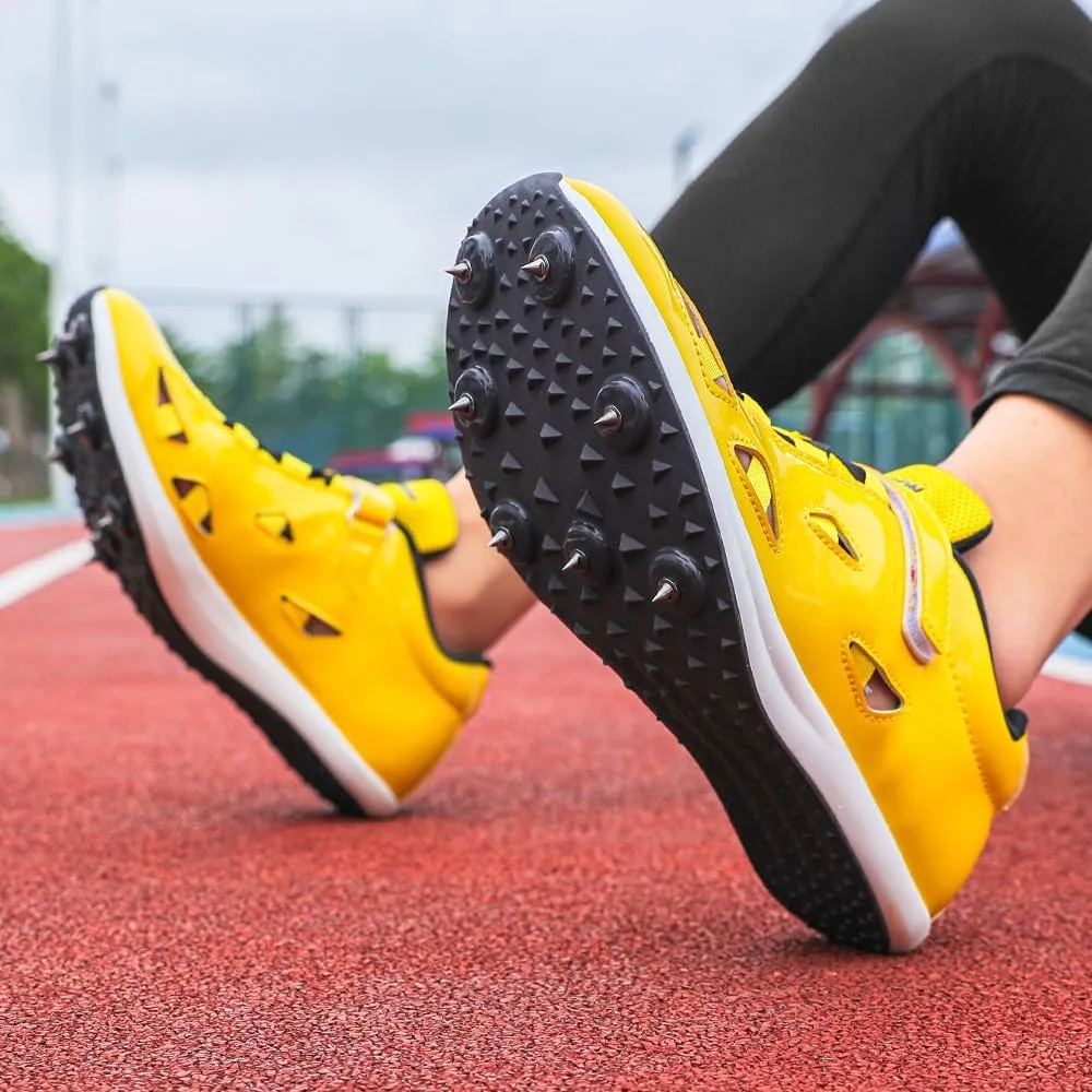 THESTRON New Track Spikes Shoes Men Women Kids Track and Fields Sneakers Athletics Spikes Sprint Shoes Professional Track Running Racing Shoes Youth Jumping Sneakers with Spikes