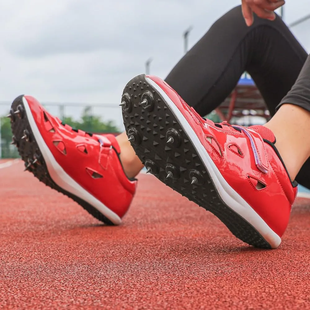 THESTRON New Track Spikes Shoes Men Women Kids Track and Fields Sneakers Athletics Spikes Sprint Shoes Professional Track Running Racing Shoes Youth Jumping Sneakers with Spikes