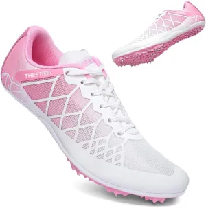 THESTRON Professional Spikes Track & Field Shoes for Men Women Kids Breathable Racing Jumping Sprint Running Sneakers
