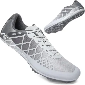THESTRON Professional Spikes Track & Field Shoes for Men Women Kids Breathable Racing Jumping Sprint Running Sneakers