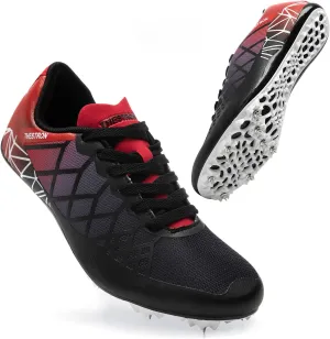 THESTRON Professional Spikes Track & Field Shoes for Men Women Kids Breathable Racing Jumping Sprint Running Sneakers