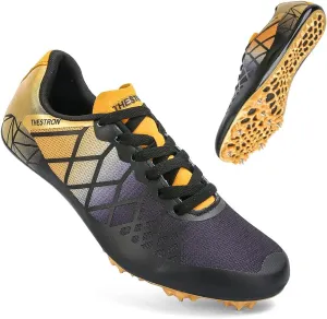 THESTRON Professional Spikes Track & Field Shoes for Men Women Kids Breathable Racing Jumping Sprint Running Sneakers