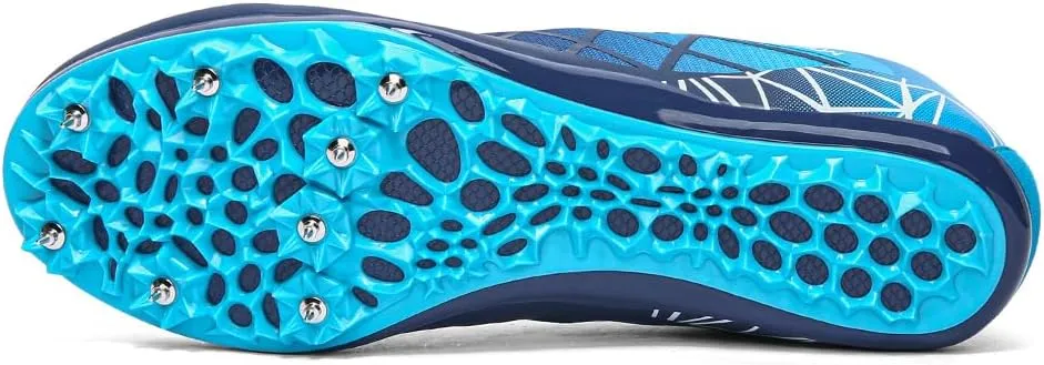 THESTRON Professional Spikes Track & Field Shoes for Men Women Kids Breathable Racing Jumping Sprint Running Sneakers