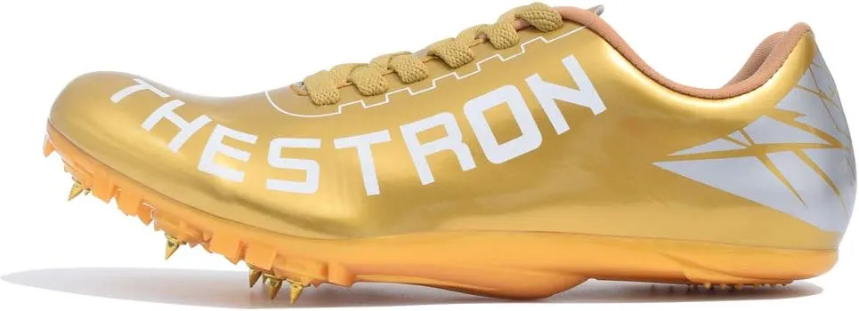 THESTRON Track Shoes Spikes Mens Womens Distance Running Sneakers Athletic Sprinting Track and Field Racing Shoes with Spikes Boys Girls …