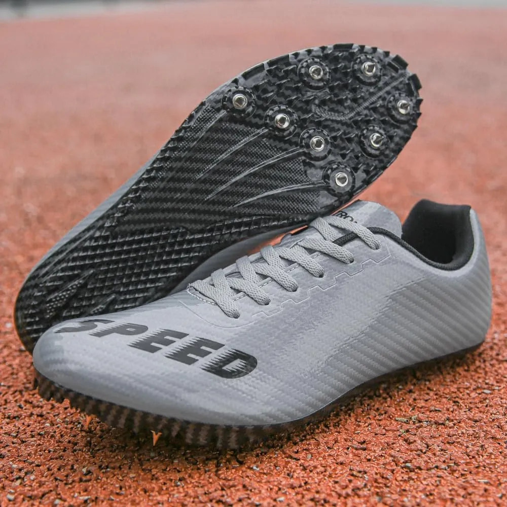 THESTRON Unisex Track Spikes Running Sprint Shoes Track & Field Shoes for Men Women Kids Cool Racing Running Sneakers