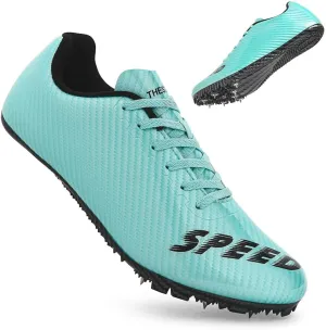 THESTRON Unisex Track Spikes Running Sprint Shoes Track & Field Shoes for Men Women Kids Cool Racing Running Sneakers