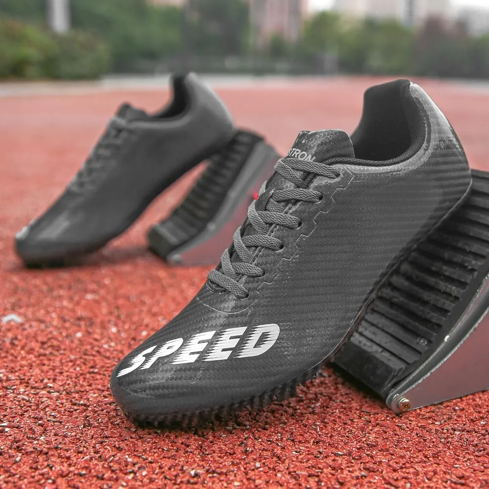 THESTRON Unisex Track Spikes Running Sprint Shoes Track & Field Shoes for Men Women Kids Cool Racing Running Sneakers
