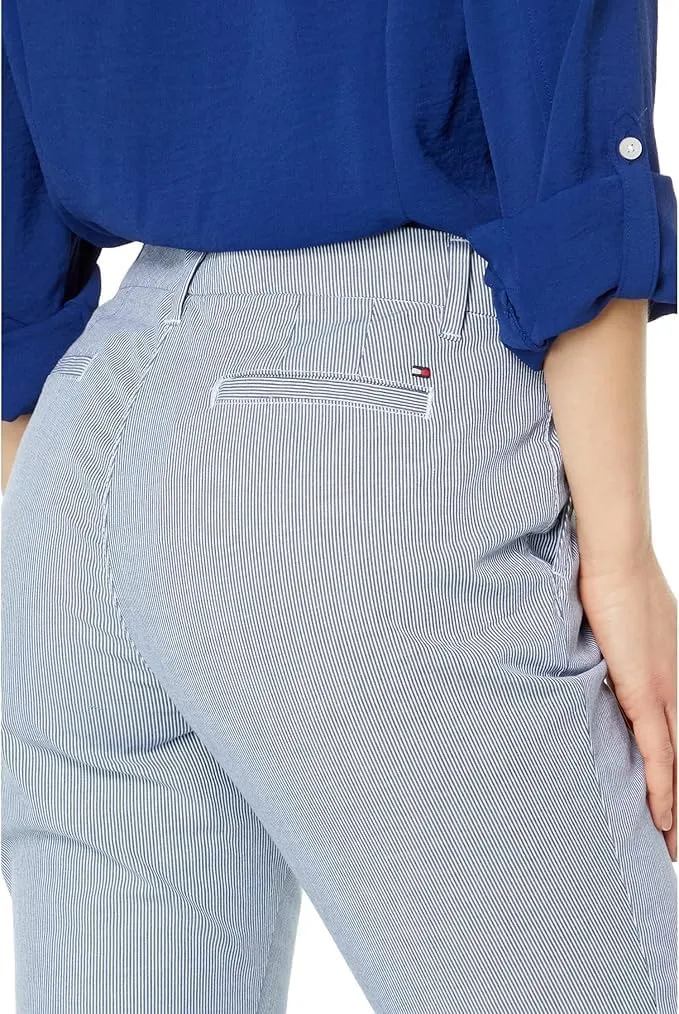 Tommy Hilfiger Women's Hampton Chino Pants – Lightweight Pants With Relaxed Fit
