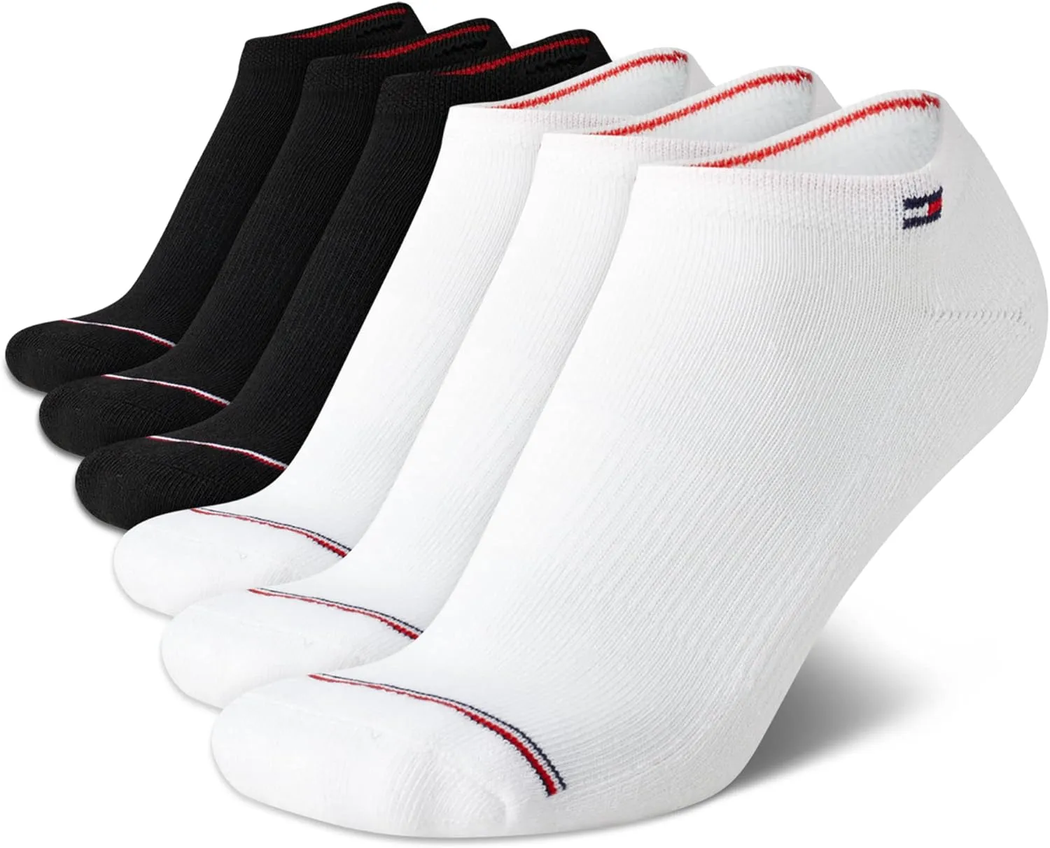 Tommy Hilfiger Women's Low Cut Socks - 6 Pack Performance Cushioned Comfort No Show Socks - Athletic Socks for Women (4-10)