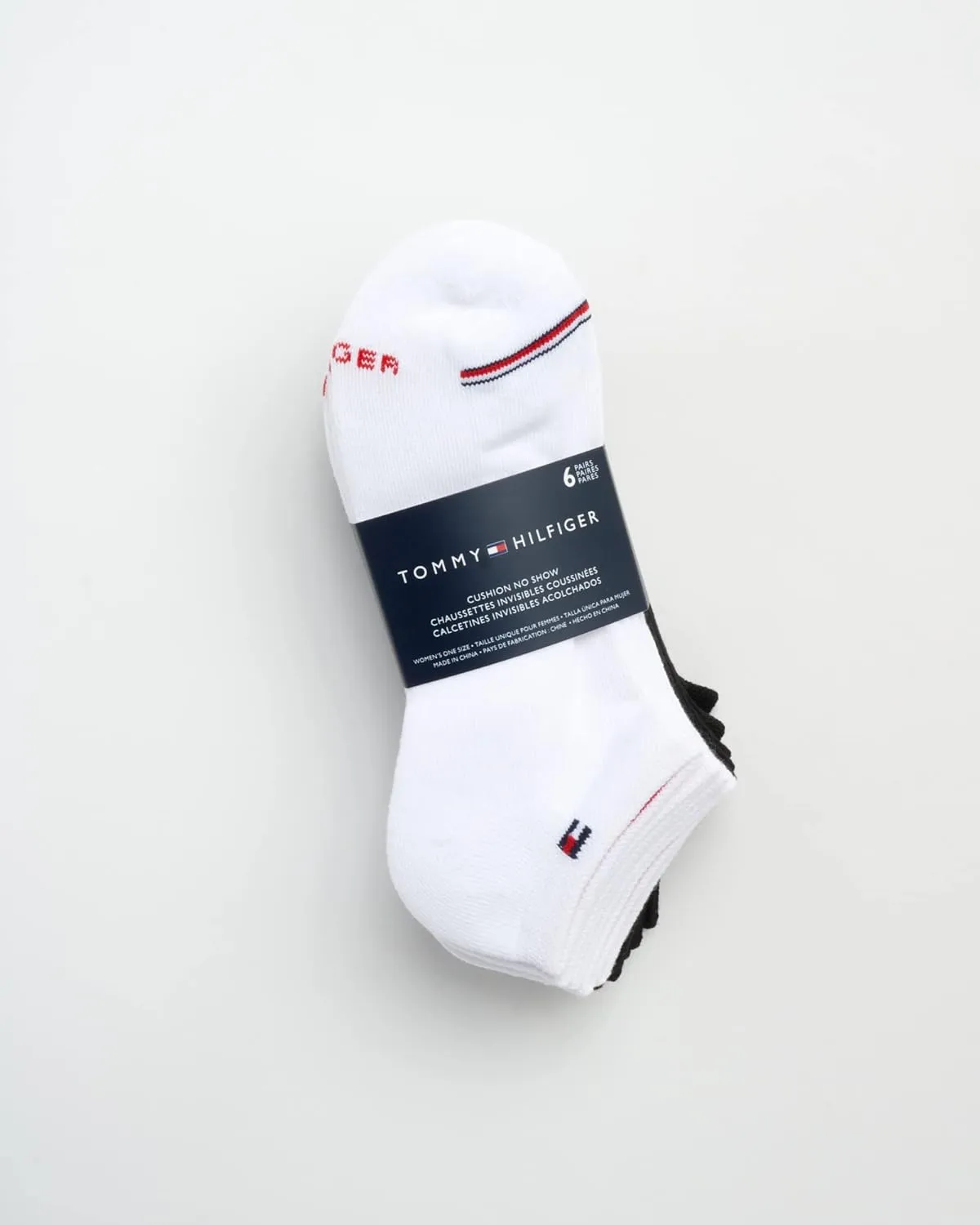 Tommy Hilfiger Women's Low Cut Socks - 6 Pack Performance Cushioned Comfort No Show Socks - Athletic Socks for Women (4-10)